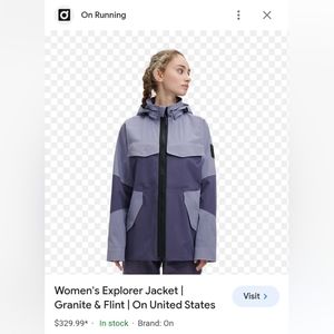On running rain jacket